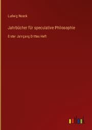 Cover von Jahrbücher für speculative Philosophie