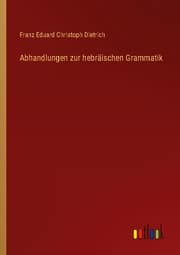 Cover von Abhandlungen zur hebräischen Grammatik