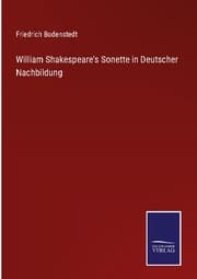 Cover von William Shakespeare's Sonette in Deutscher Nachbildung