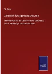 Cover von Zeitschrift für allgemeine Erdkunde