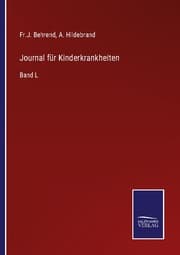 Cover von Journal für Kinderkrankheiten