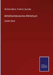 Cover von Mittelhochdeutsches Wörterbuch