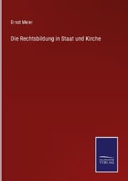 Cover von Die Rechtsbildung in Staat und Kirche