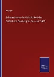 Cover von Schematismus der Geistlichkeit des Erzbistums Bamberg für das Jahr 1860