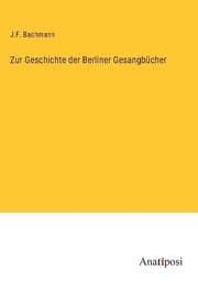 Cover von Zur Geschichte der Berliner Gesangbücher