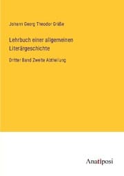 Cover von Lehrbuch einer allgemeinen Literärgeschichte
