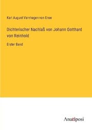Cover von Dichterischer Nachlaß von Johann Gotthard von Reinhold