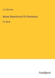 Cover von Neues Repertorium für Pharmacie