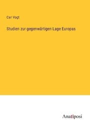 Cover von Studien zur gegenwärtigen Lage Europas