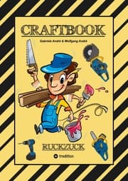 Cover von CRAFTBOOK - BAUMASCHINEN MOTIVE - GÄRTNER - HÄUSER - WERKZEUG - HANDWERKER - TOLLE RÄTSEL - LUSTIGE AUFGABEN