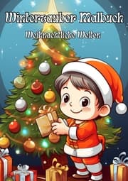 Cover von Winterzauber Malbuch: Weihnachtliche Welten für kleine Künstler