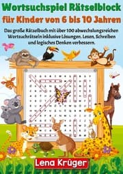 Cover von Wortsuchspiel Rätselblock für Kinder von 6 bis 10 Jahren