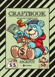Cover von CRAFTBOOK - LUSTIGE AUSMALMOTIVE - WISSENSWERTES - KNIFFLIGE RÄTSEL - SPANNENDE AUFGABEN - VOLLTREFFER - TUTORIAL - WITZIGE FIGUREN
