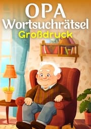 Cover von Opa Wortsuchrätsel Großdruck - Geschenk für Opa
