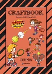 Cover von CRAFTBOOK - 100 SEITEN - SUPER TENNIS MALMOTIVE - KNIFFLIGE RÄTSEL UND AUFGABEN - LERNSPIEL - WORD CHAMPIONS MATCH