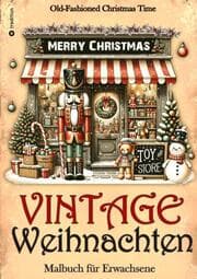 Cover von Malbuch Weihnachten - Malbuch für Erwachsene Vintage Weihnachten Malbuch