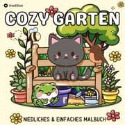 Cover von Cozy Malbuch für Erwachsene Garten Malbuch - Süße Motive aus dem Garten Bold and Easy