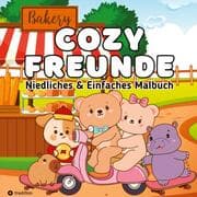 Cover von Cozy Malbuch Cozy Freunde - Süße Tiere Malbuch für Erwachsene
