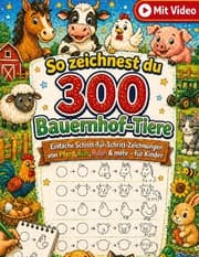 Cover von So zeichnest du 300 Bauernhof-Tiere