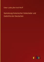 Cover von Sammlung historischer Volkslieder und Gedichte der Deutschen