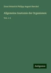 Cover von Allgemeine Anatomie der Organismen