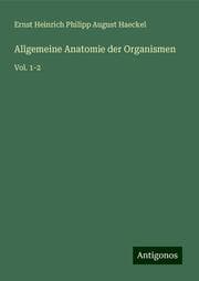 Cover von Allgemeine Anatomie der Organismen