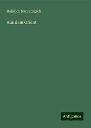 Cover von Aus dem Orient