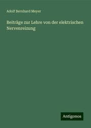 Cover von Beiträge zur Lehre von der elektrischen Nervenreizung