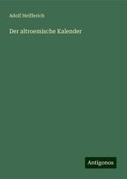 Cover von Der altroemische Kalender
