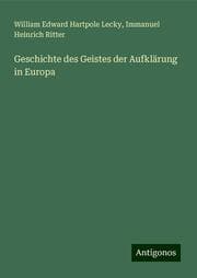 Cover von Geschichte des Geistes der Aufklärung in Europa