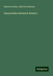 Cover von Immortellen Heinrich Heine's