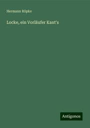 Cover von Locke, ein Vorläufer Kant's