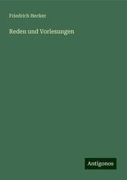 Cover von Reden und Vorlesungen