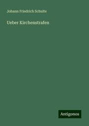 Cover von Ueber Kirchenstrafen