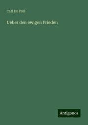 Cover von Ueber den ewigen Frieden