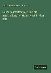 Cover von Ueber das Vorkommen und die Beurtheilung der Hundswuth in alter Zeit