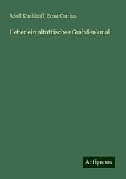 Cover von Ueber ein altattisches Grabdenkmal