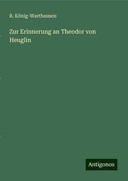 Cover von Zur Erinnerung an Theodor von Heuglin