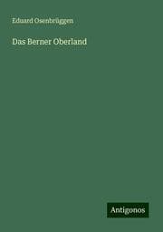 Cover von Das Berner Oberland