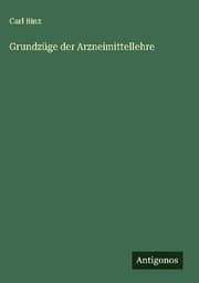 Cover von Grundzüge der Arzneimittellehre