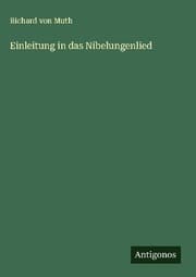 Cover von Einleitung in das Nibelungenlied