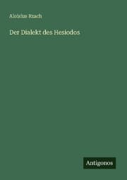 Cover von Der Dialekt des Hesiodos