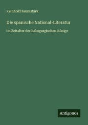 Cover von Die spanische National-Literatur