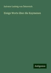 Cover von Einige Worte über die Kaymenen