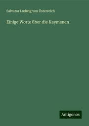 Cover von Einige Worte über die Kaymenen