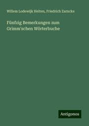 Cover von Fünfzig Bemerkungen zum Grimm'schen Wörterbuche
