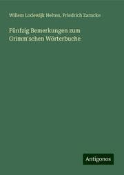 Cover von Fünfzig Bemerkungen zum Grimm'schen Wörterbuche