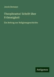 Cover von Theophrastos' Schrift über Frömmigkeit