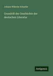 Cover von Grundriß der Geschichte der deutschen Literatur