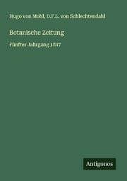 Cover von Botanische Zeitung
